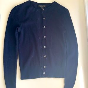 Banana Republic, merino wool, navy cardigan, XS.